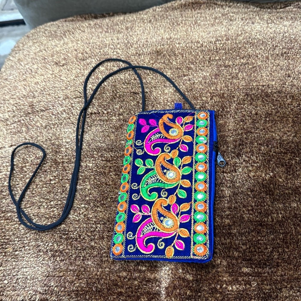 Traditional phone purse/Bag Embroidery Hand Made